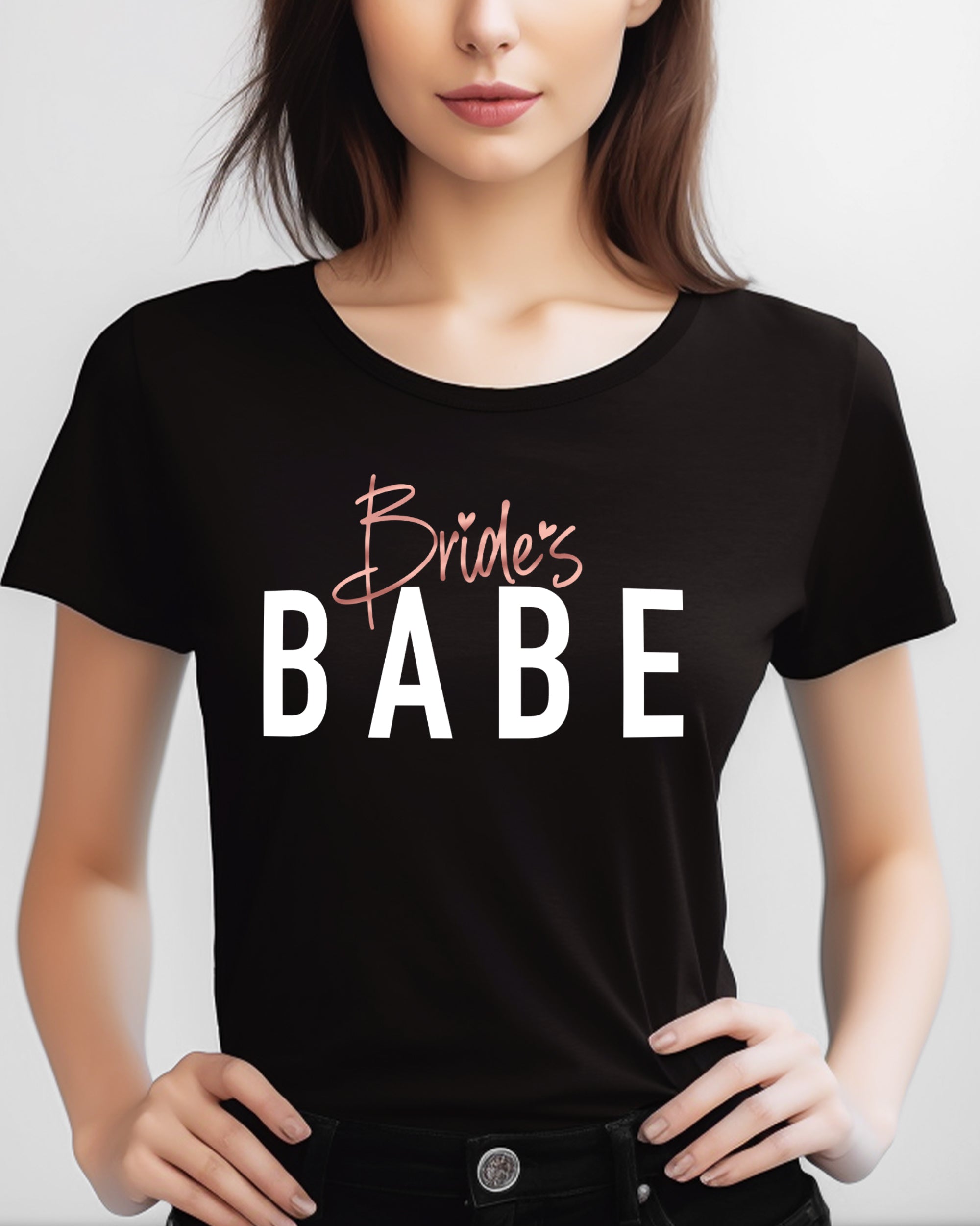 JGA 002 - Bride's BABE - Shirt schwarz