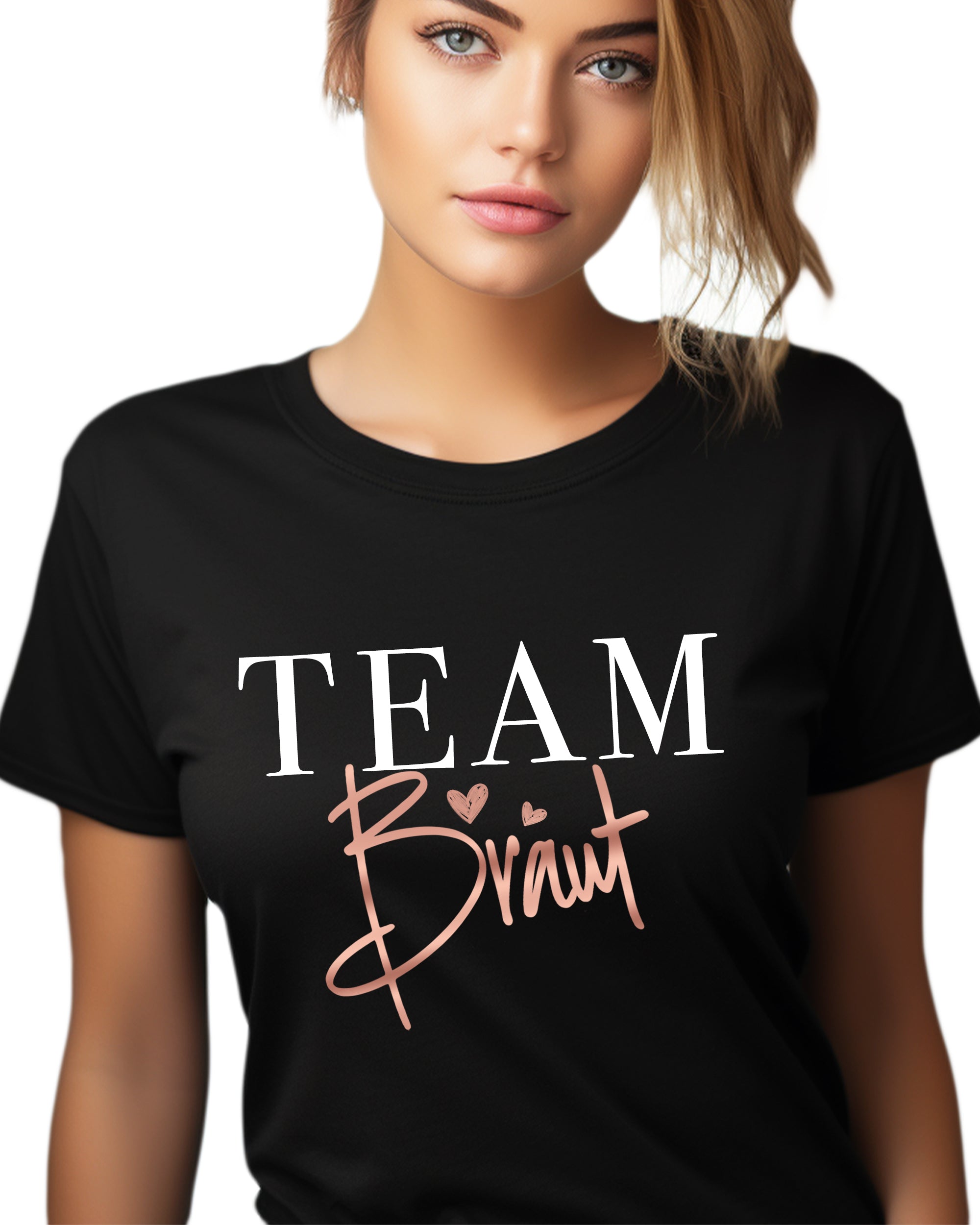 JGA 04 - Team Braut - Shirt schwarz